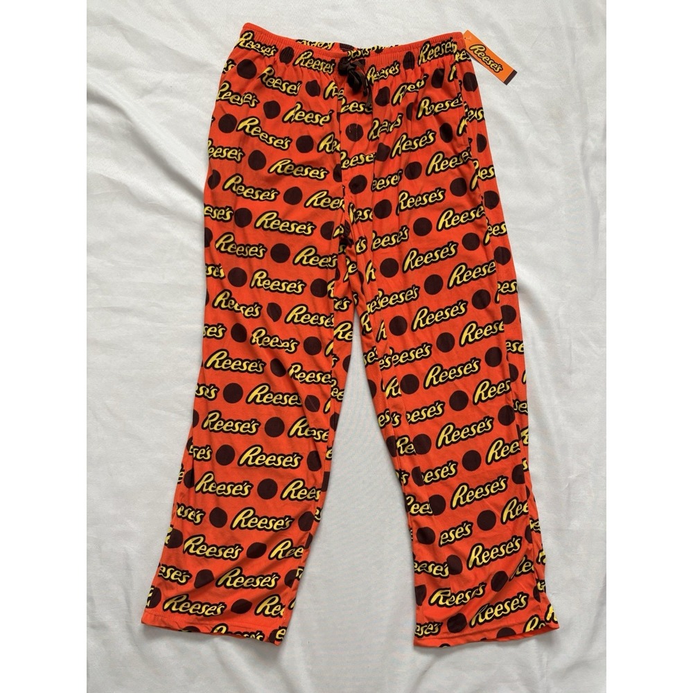 NEW Reese's Peanut Butter Sleep Pajama Pants Reese's Bottoms Men's Size Large